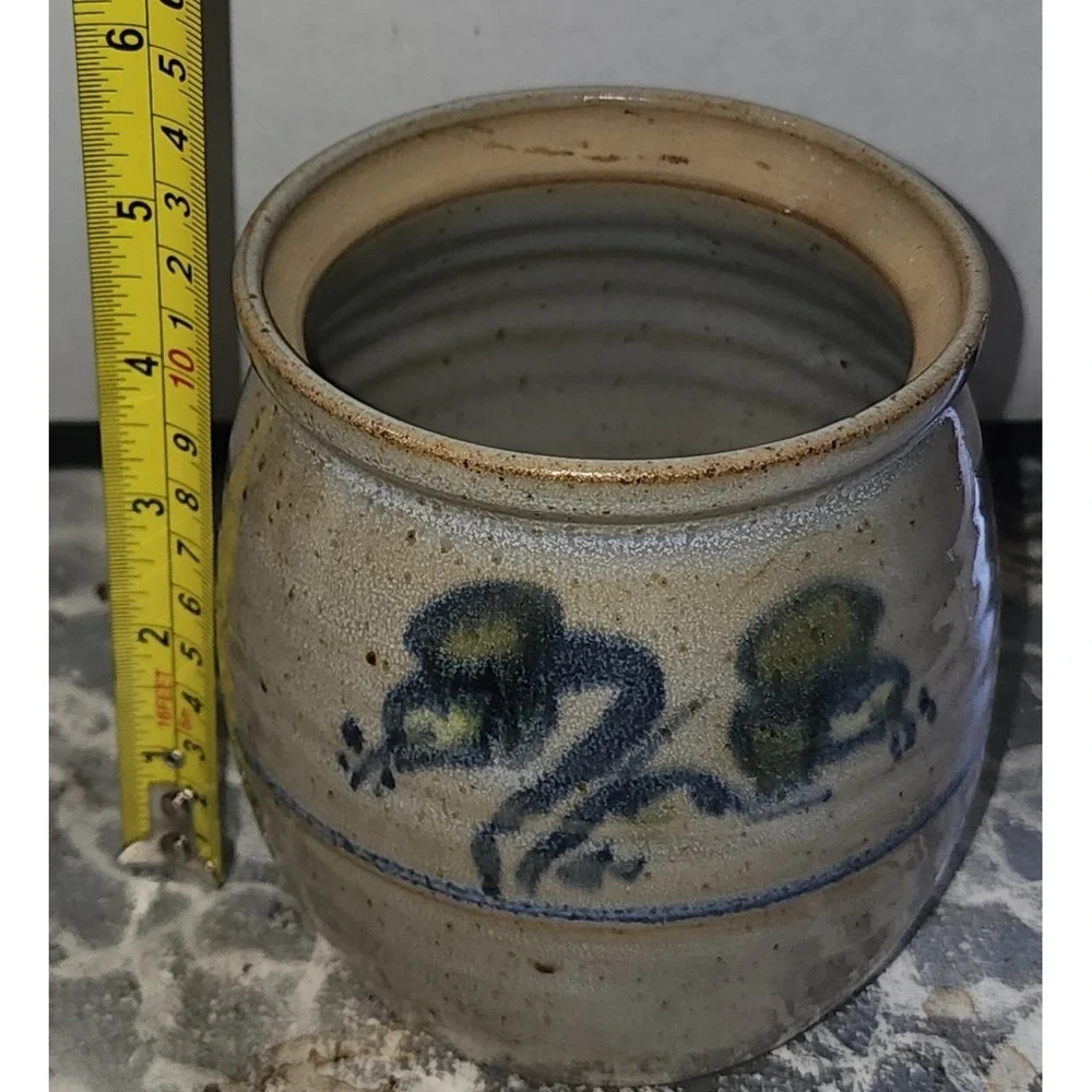 Zacher Pottery Vase Handcrafted Signed Made in Zenith WV Floral Design